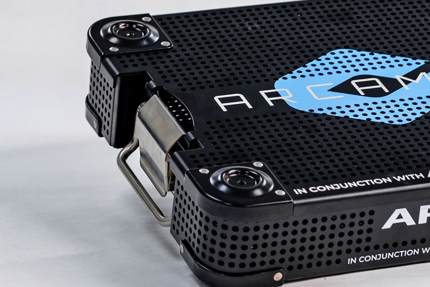 Machine and Embossed Surgical Sterilization Case-Tray Corners 